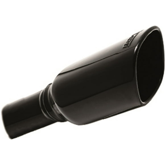 Fits 2012-2018 Jeep Wrangler JK Borla Exhaust Tail Pipe Tip 20161 T-304 Stainless Steel; 2.25 Inch Inlet Diameter; 3.5 X 3.28 Inch Outlet Diameter; Square; Angle Cut; Rolled Edge; 10.5 Inch Length