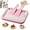 Pink, variant on At-Home Rolled Ice Cream Kit, Portable Instant Rolled Icecream Maker Machine Tray, DIY Freeze Dessert Board with 2 Scrapers, Stainless Steel Ice Cream Maker Tray for Fun Freezer Desserts(2pcs-A)
