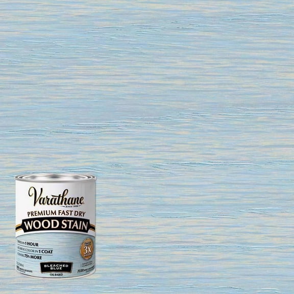 qt Rust-Oleum 297425 Bleached Blue Varathane Premium Fast Dry Wood Stain