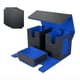 thumbnail image 1 of Caja de Almacenamiento de Tarjetas para Más de 200 Tarjetas, Estuche para Mazos de Cartas , Organizador de Tarjetas con 4 Divisores Azul, 1 of 6