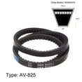 thumbnail image 2 of Unique Bargains 825mm Inner Girth, 10mm Width Cogged V Belts, Rubber Drive Belt for Power Transmission, 2 Pack, 2 of 6