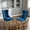 Blue, variant on Jiayuan Song Velvet Tufted Dining Chairs Set of 2, Beige with Gold Legs Nailhead Trim Glam Side Chairs