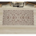 thumbnail image 1 of Folk Art Decorative Rug, Bohemian Eastern Culture Ornament in Summer Tones Abstract Flourish, Quality Carpet for Bedroom Dorm and Living Room, 6 Sizes, Warm Taupe, by Ambesonne, 1 of 1