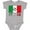 AC-Heather Grey, variant on Italian Soccer Boys or Girls Baby Bodysuit