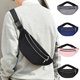 thumbnail image 1 of Bolso bandolero para hombres y mujeres | Bandolera ligera de nylon pequeño para el hombro, múltiples bolsillos, correa ajustable, repelente al agua, 11,8"x5,5", negro azul rosa gris, 1 of 6