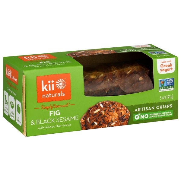 Kii Naturals Fig Black Sesame With Golden Flax Seeds Crisps 5 Oz Walmart Com