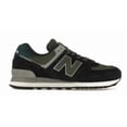 thumbnail image 1 of New Balance 574 Lace Up Mens Black Sneakers Casual Shoes U574KBG Size 7, 1 of 6