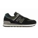thumbnail image 1 of New Balance 574 Lace Up Mens Black Sneakers Casual Shoes U574KBG Size 7, 1 of 6