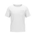 thumbnail image 6 of Ohufall Mens Pocket T-Shirts Solid Color Imitation Denim Top Short Sleeve Loose Crew neck Casual Daily Summer Fashion Tshirt, 6 of 6