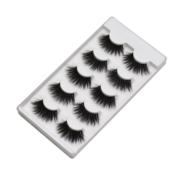 5 pares de Pestañas postizas Romacci 3D 20MM de visón sintético