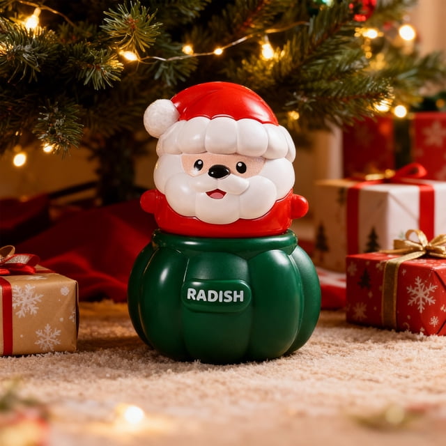 Juguetes De Plástico Luz Nocturna Portátil De Papá Noel De 9cm Y Decoración Navideña Con Led, Diseño De Plástico Irrompible Para Fiestas Y Decoración Festiva Del Hogar, Color Rojo (1 Unidad) Rkxzt