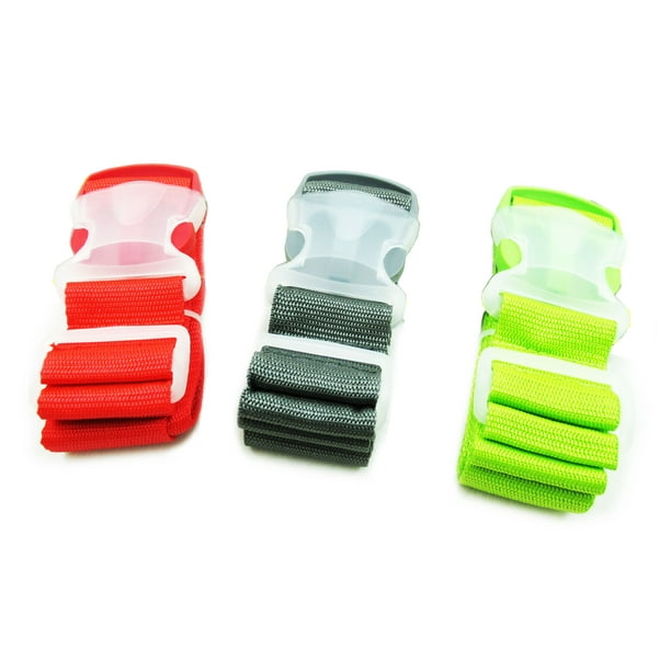 Topzone 1 pc of luggage strap Deluxe adjustable webbed luggage belt