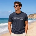 thumbnail image 2 of Mens I Think The Size Of Your Boat Is Fine T Shirt Funny Shark Attack Quote Joke Tee for Guys Graphic Tees, 2 of 9