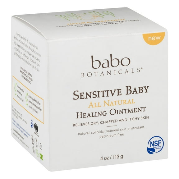 Sensitive Baby All Natural Healing Ointment By Babo Botanicals, 4 oz, 6 Pack