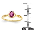 thumbnail image 2 of Primal Gold 14 Karat Yellow Gold Pink Tourmaline Birthstone Ring, 2 of 4