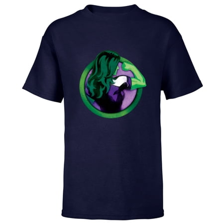 Marvel She-Hulk Icon – Short Sleeve T-Shirt for Kids – Customized-Navy