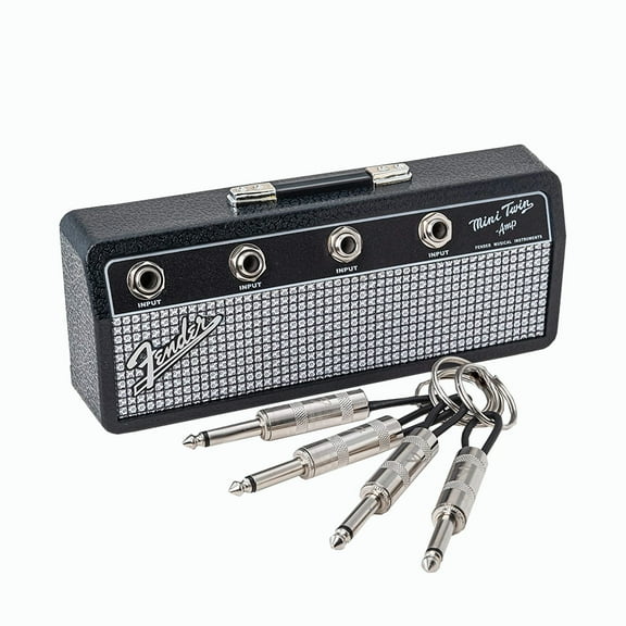Key Holder Blues Music Storage Jack Rack Guitar Wall Keychain Vintage Amplifier Home Decoration Gift Llaveros black
