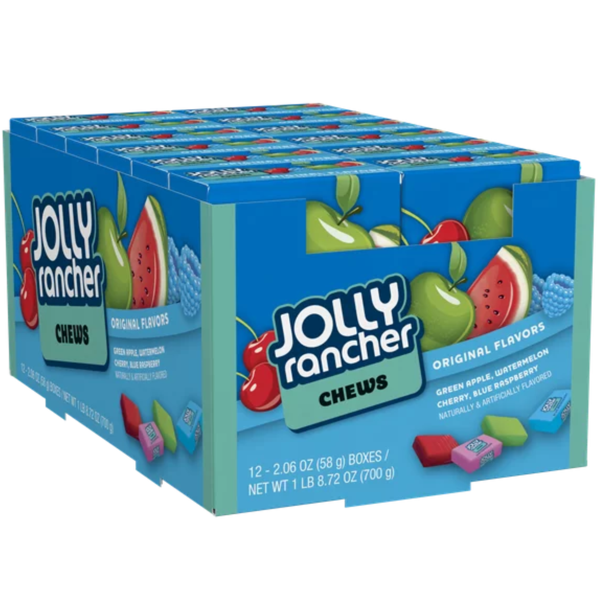 Jolly Rancher Fruit Chews Original Flavors Assortment Candy Bulk Box, 2