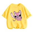 thumbnail image 3 of Camiseta infantil de Disney Lilo Stitch, camiseta kawaii, ropa informal de dibujos animados de anime para niños, camiseta para niñas y niños, camiseta de moda Y2K, 3 of 5