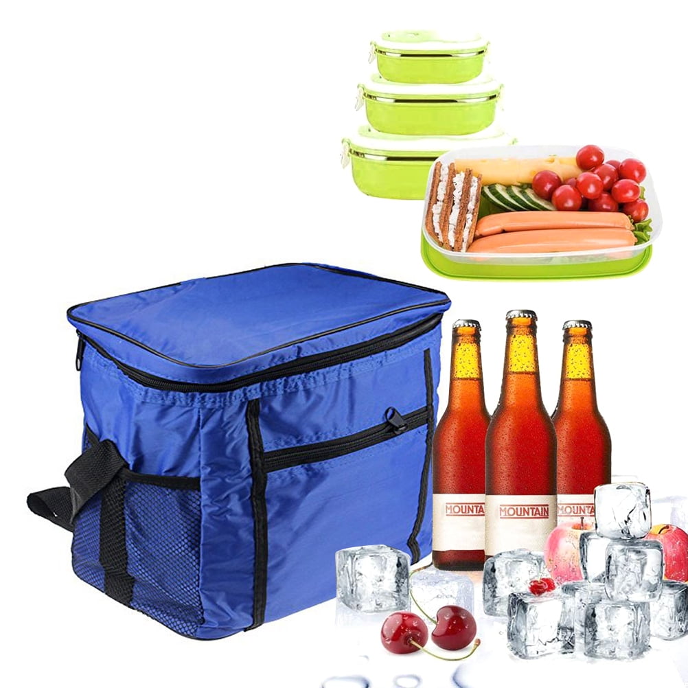 Portable Picnic Lunch Bag Tote Box Cooler Food Thermal Insulated Warmer 12-40L 
