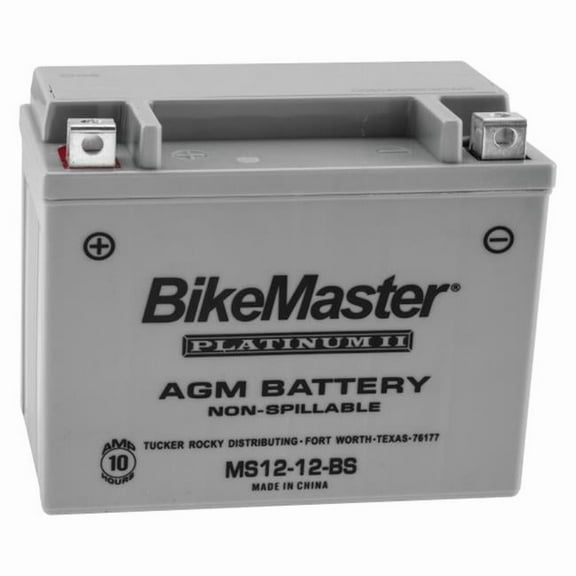 Bike Master 780708 AGM Battery - MS12-12-BS