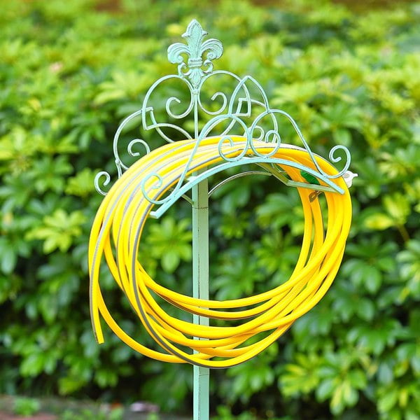 O'force Garden Hose Storage – Fleur De Lis Water Hose Holder - Walmart.com