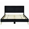 thumbnail image 3 of Better Home Products Vita Solid Wood & Velvet Full Size Platform Bed in Black, 3 of 8