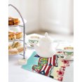 thumbnail image 4 of Puerto Rican Flag Kitchen Dish Towels for Drying Dishes Set of 2, Vintage Country Truck Flowers Blue Beige Waffle Weave Microfiber Hand Tea Bathroom Towels Quick Dry & Absorbent Towel 12x12, 4 of 7