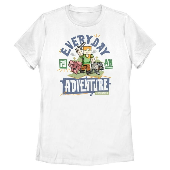 Womens Minecraft Everyday Is An Adventure T Shirt