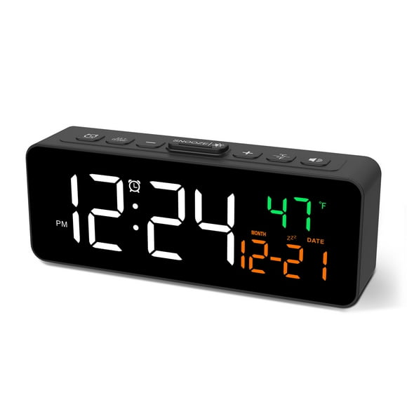 Despertador digital Netzu 3 en 1 con temperatura, fecha y hora