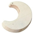 thumbnail image 4 of 5 piezas de madera en blanco sin terminar, rebanadas de madera, recortes de madera a granel para manualidades de bricolaje Luna, 4 of 9
