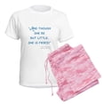 thumbnail image 6 of CafePress - Little But Fierce! Women's Light Pajamas - Women's Short Sleeve Print T-Shirt and Pants Light Cotton Pajama Set, 6 of 7