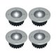 thumbnail image 1 of Paquete de 4 luces LED solares para suelo T-Audace para exteriores, luz de calle, luz enterrada IP44 resistente al agua (blanco frío redondo) [Clase de eficiencia energética A+] JAMW Sencillez, 1 of 5