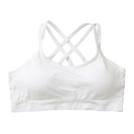 

1pc Women Lingerie Back Cross Strap Steelless Ring Quick-drying Running Fitness Sport Bra Chest Underwear