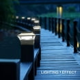 thumbnail image 4 of Kanstar Solar Post Cap Deck Lights Waterproof LED 6 Pack for 4x4 Posts, 4 of 7