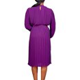 thumbnail image 4 of pstuiky Robes pour Filles, Mode Femmes Robe Chemise à Col Rond Manches Longues Bandage Taille Haute Robes de Soirée Économies d'Été, 4 of 9