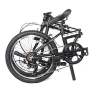 ZiZZO CAMPO 20 Wheel, 7-Speed Steel Frame Folding Bike For All Genders, Black