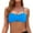 Blue, variant on Women Swimwear Bandeau Bikini Top Strapless Swimsuit Top Comfort Beach Vacation Summer Swim Wear