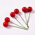 thumbnail image 2 of GETAJGHSD 200Pcs Red Artificial Berry Stems for Wedding Christmas Crafts Decoration, 2 of 8