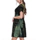 thumbnail image 2 of Easygdp MoonNight Sky Crow para Vestido Transpirable de Mujer, Vestido Suelto de Manga Corta con Pliegues y Bolsillos para el Verano, 2 of 6