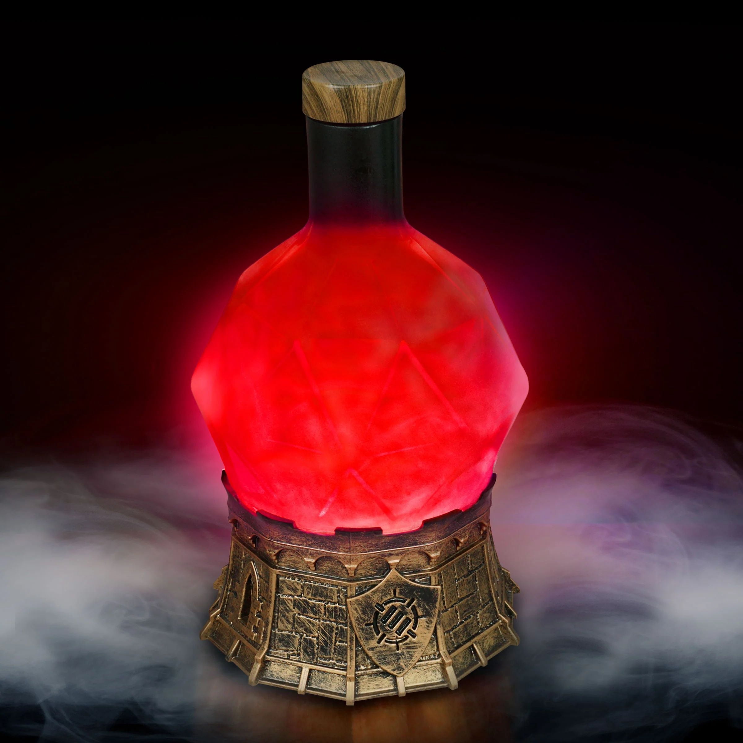 ENHANCE Gaming Sorcerer's Health Potion Light with Swirling Mystical Brew, Potion Bottle Light (Red)