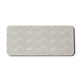 thumbnail image 1 of Rose Computer Mouse Pad, Romantic Floral Art with Tender Spring Roses Blossoming in Garden, Rectangle Non-Slip Rubber Mousepad X-Large, 35" x 15" Gaming Size, Almond Green Champagne, by Ambesonne, 1 of 2
