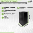 NavePoint 18U Wall Mount Consumer Series Server Cabinet Network ...
