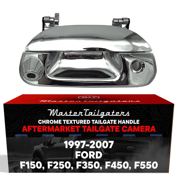 Master Tailgaters Chrome Tailgate Handle with Backup Camera for Ford F150-F550 (1997-2007)