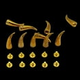 thumbnail image 3 of 10Pcs Metal Studs Screw Leathercraft Rivet Spikes Spots 7*25mm , Gold, as described, 3 of 7