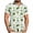 #56-White, variant on Ceisia Men's St. Patrick's Day Short Sleeve Shirt Clover Print Regular Straight Fit Green Turn-Down Collar Spring Summer Shirt Gift