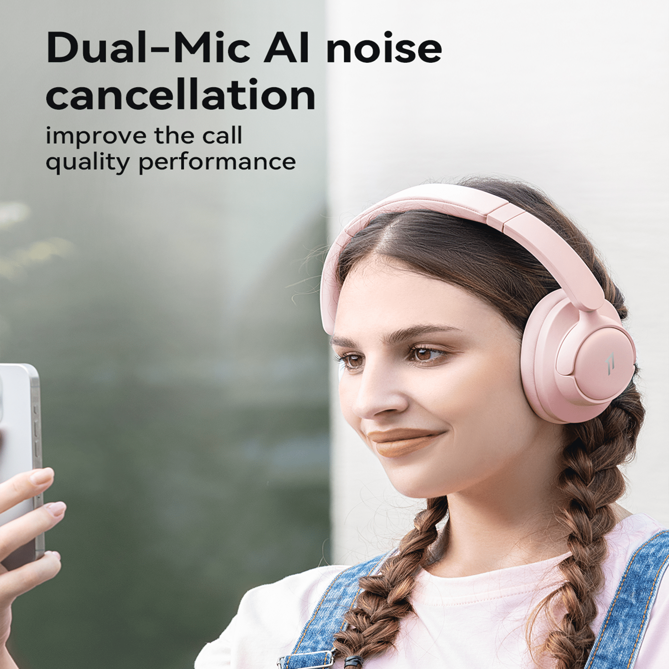 1MORE Sonoflow HQ31 Wireless Headphones with ANC, Hi-Res Audio, 90H Battery, Pink