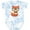 Tie Dye Blue, variant on Inktastic Cute Hipster Fox Boys or Girls Baby Bodysuit