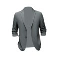 thumbnail image 3 of Segolike Suit Jacket Men Mens Suit Coats, Versatile Mens Sport Coats and s for Business Wedding Gift Celebrations , Gray Green 2XL, 3 of 8
