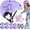 Purple(3-6 Year), variant on Kids Bike Helmet for Girls Unicorn Mermaid Adjustable Lightweight Helmet for Toddler Ages 3 to 12 Bicycle, Roller Skates, Skateboard, Scooter,Cycling